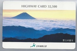 JP.- Japan, Telefoonkaart. Telecarte Japon. HIGHWAY CARD 32,500 - Volcans