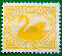 WESTERN AUSTRALIA 1902 2d Swan Mint No Gum WATERMARK : V & CROWN - Usados