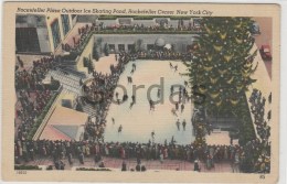 US - New York City - Rockefeller Plaza Outdoor Ice Skating Pond - Orte & Plätze