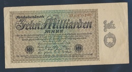 Deutsches Reich Rosenbg: 113d, Firmendruck, Wz. Kreuzblüten Gebraucht (III) 1923 10 Milliarden Mark (8872388 - 10 Mrd. Mark