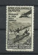 COLONIAS ITALIANAS YVERT AEREO  30  MH  * - General Issues