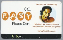 DE.- Duitsland. Call EASY Phone Card. PTT, Kettwiger Strasse 29, Essen. 2 Scans. - Cellulari, Carte Prepagate E Ricariche