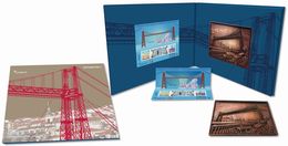 ESPAÑA / SPAIN / ESPAGNE (2017) - Estuche Conmemorativo EXFILNA 2017 - Sheet Portugalete Bridge + Commemorative Plaque - Blocks & Sheetlets & Panes