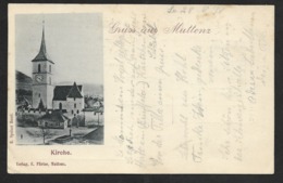 MUTTENZ BL Arlesheim Gruss Kirche Nach Montreux 1898 - Arlesheim