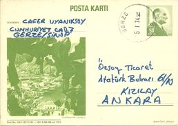 Turkey; 1972 Postal Stationery - Marmaris - Postwaardestukken