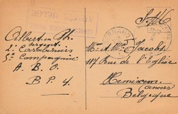 Correspondance Privée Armée Belge , Vers St Bernard - Belgische Armee