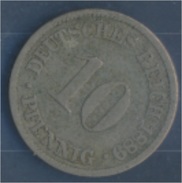 Deutsches Reich Jägernr: 4 1889 J Sehr Schön Kupfer-Nickel 1889 10 Pfennig Kleiner Reichsadler (7849095 - 10 Pfennig