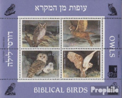 Israel Block33 (kompl.Ausg.) Postfrisch 1987 Vögel Der Bibel - Ungebraucht (ohne Tabs)
