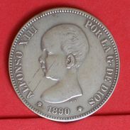 SPAIN 5 PESETAS 1890 - MP -M   KM# 689 - (Nº19211) - First Minting