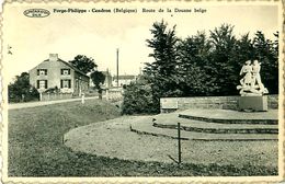 Cpsm BELGIQUE - FORGE PHILIPPE  CENDRON - Route De La Douane Belge - Monument Américains - Momignies