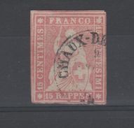 Suisse _ Poste Fédérale _1854 N°28b - Usados