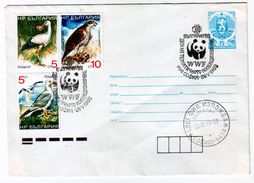1989 Fauna - Birds Cover+ Can.first Day - WWF BULGARIA / Bulgarie - Briefe U. Dokumente
