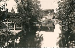 VILLEMEUX-sur-EURE  ( 28 )   L' Eure  Au  Moulin   (  CPsm, Dentelée Noire Et Blanche ) - Villemeux-sur-Eure