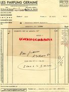 86- POITIERS- RARE FACTURE PARFUMERIE- PARFUMS GERAIME-PARFUM- 32 ROUTE DE GENCAY-EAU DE COLOGNE-1967 DIAMANTS - Drogisterij & Parfum