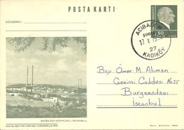 Turkey; 1974 Postal Stationery - Bosphorus Bridge - Entiers Postaux