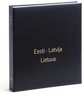 DAVO 1843 Luxus Binder Briefmarkenalbum Baltikum III - Large Format, Black Pages