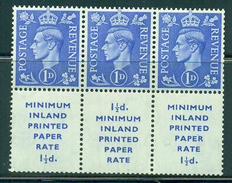 Great Britain. 6 Block King George VI.  Advertising. MNH. - Unused Stamps