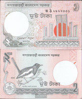 Bangladesh Pick-number: 6C L Uncirculated 2008 2 Taka - Bangladesh