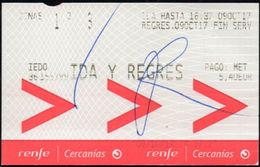 España 2017 (09-10) RENFE Oviedo - TURON Ida Y Regreso. 5.40€. See. - Europe