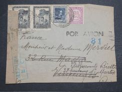 ESPAGNE - Enveloppe ( Retaillée à Droite ) Pour La France En 1938 - L 10357 - Marques De Censures Républicaines