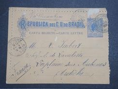 BRÉSIL - Entier Postal ( Carte Lettre Illustrée ) De Maceio Pour La France En 1905 - L 10359 - Postal Stationery