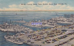 CPSM 9X14  D' AMERIQUE -  CONVOY ESCORT PIERS, NORFOLK NAVAL BASE - Norfolk