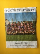 5899 - FC Attalens 1ère équipe Saison 91-92 Suisse - Football