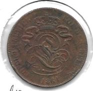 *belguim 2 Centimes 1864/61  Meer Ruimte Tussen Bovenstuk 1 En Bovenstuk 4,kijk Normale 4  Vf - 2 Cent