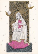 BIGLIETTO DI AUGURI LA MADONNA CON GESU' BAMBINO - DI BUON NATALE E FELICE CAPODANNO - DA COLLEZIONE - Marie Et Joseph