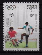 CAMBODGE    N° 1044  Oblitere  Jo 1992   Football  Soccer Fussball - Used Stamps