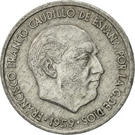 Monnaie, Espagne, Francisco Franco, Caudillo, 10 Centimos, 1959, TTB, Aluminium - 10 Centesimi