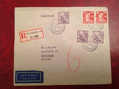 Stockholm Gorinchem Censure WWII 1943 Valutakontroll Postverket (signé Roumet?) - Andere & Zonder Classificatie