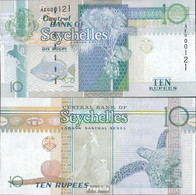 Seychellen Pick-Nr: 36b Bankfrisch 2010 10 Rupees - Seychelles