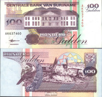 Suriname Pick-Nr: 139b Bankfrisch 1998 100 Gulden - Suriname