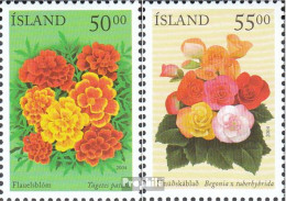 Island 1051-1052 (kompl.Ausg.) Postfrisch 2004 Sommerblumen - Unused Stamps