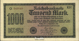 Deutsches Reich RosbgNr: 75i, Wasserzeichen Mäander, 6stellige Braune KN Bankfrisch 1922 1.000 Mark - 1.000 Mark