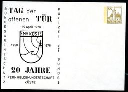 Bund PU108 D1/002a Privat-Umschlag BUNDESGRENZSCHUTZ 1978 - Privatumschläge - Ungebraucht