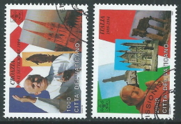 1995 VATICANO USATO I VIAGGI DEL PAPA GIOVANNI PAOLO II - X1-5 - Used Stamps