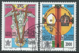 1996 VATICANO USATO LITOVSK E UZHOROD - X1-5 - Used Stamps