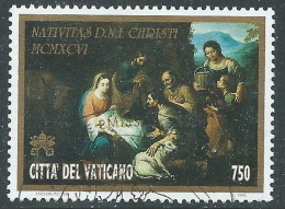 1996 VATICANO USATO NATALE - X1-5 - Usados