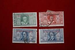 COLONIE GENERALI   - DANTE ALIGHIERI. - 4 VALORI - 1932. -  USATO - General Issues