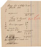 1908 - Paiement De Travaux En Ferme - Timbre Fiscal "Quittance Reçus Et Décharges" Médaillon De Tasset N°11 (10ct) - Sonstige & Ohne Zuordnung