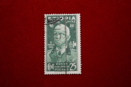 ETIOPIA.   - 25 C  - 1936. -  USATO - Ethiopia