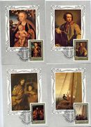 SOVIET UNION 1983 German Paintings In The Hermitage Set Of 6 Maximum Cards.  Michel 5329-34 - Cartoline Maximum