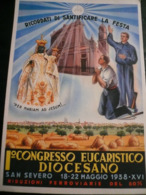 San Severo Foggia  1° Congresso Eucaristico 1938 Cartolina Ufficiale - San Severo