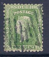 NOUVELLE GALLES DU SUD - 28  3P VERT OBL USED - Usados