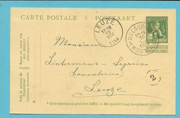 Entier Stempel MOESCROEN / MOUSCON  Op 10/08/1914 Naar LEUZE (Offensief W.O.I) - Not Occupied Zone