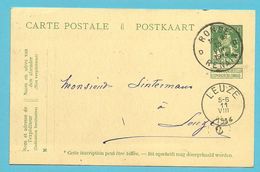 Entier Stempel RONSE / RENAIX  Op 10/08/1914 Naar LEUZE (Offensief W.O.I) - Zona Non Occupata