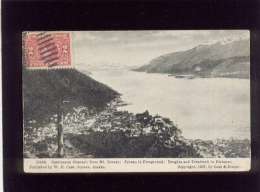 Castineaux Channel From Mt Juneau édit. Case & Draper  En 1907 Alaska , Stamp Cachet Douglas Alaska 1909 - Juneau