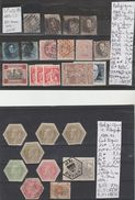 TIMBRES PLAQUETTE LOT DE BELGIQUE Nr VOIR SUR PAPIER AVEC TIMBRES COTE 190.75 € - Timbres Télégraphes [TG]